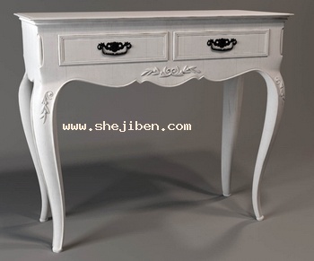 欧式桌子家具3d模型下载