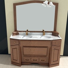 洗面盆镜前灯3d模型下载
