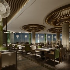 餐厅3d模型下载