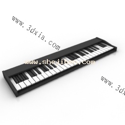 电子钢琴3d模型下载