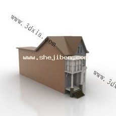简单房子3d模型下载