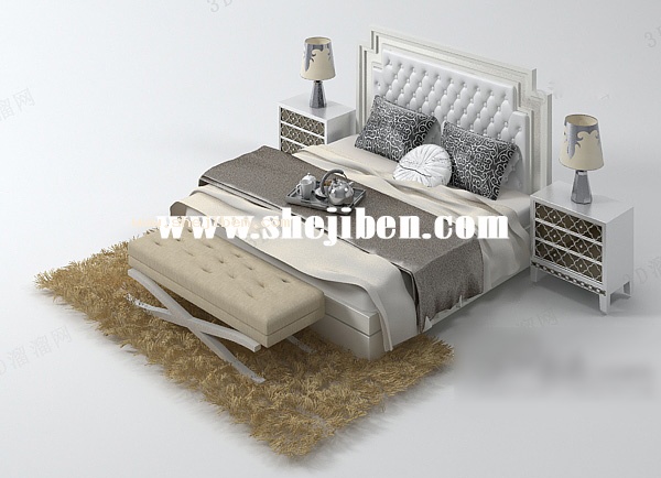 床地毯3d模型下载