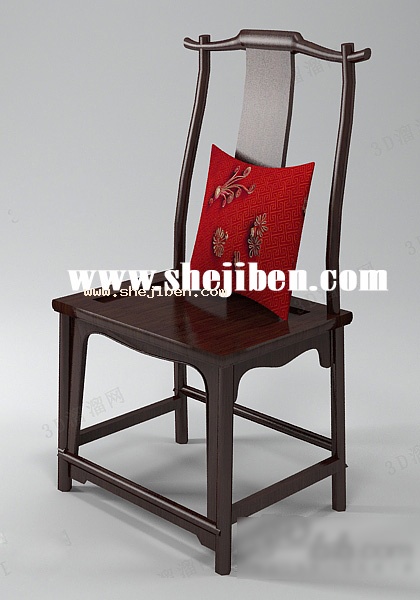 明式家具椅子3d模型下载
