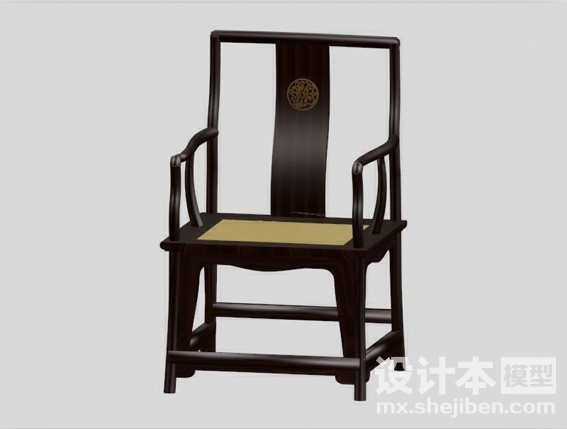 太师椅3d模型下载