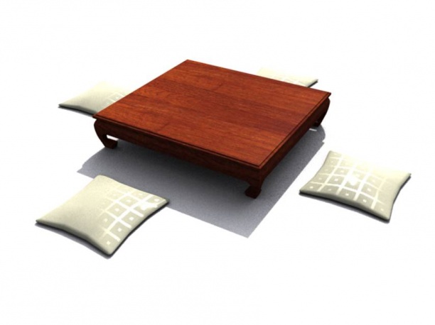 日本料理桌子3d模型下载