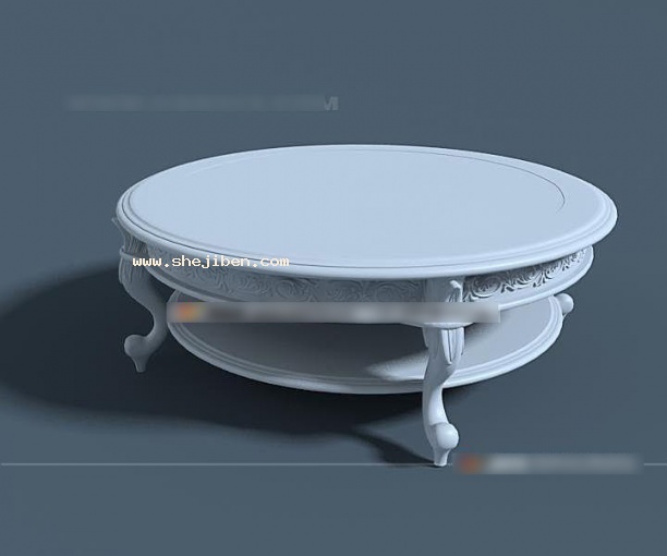 矮圆桌3d模型下载