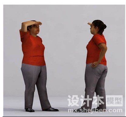 胖女人3d模型下载