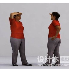 胖女人3d模型下载
