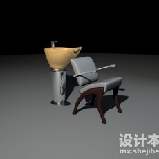 洗头椅3d模型下载