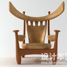 创意休闲椅3d模型下载