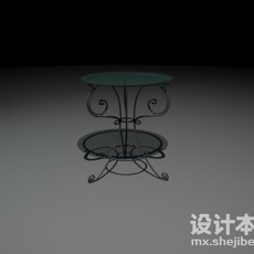 铁艺桌3d模型下载