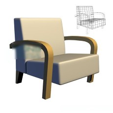 沙发椅3d模型下载