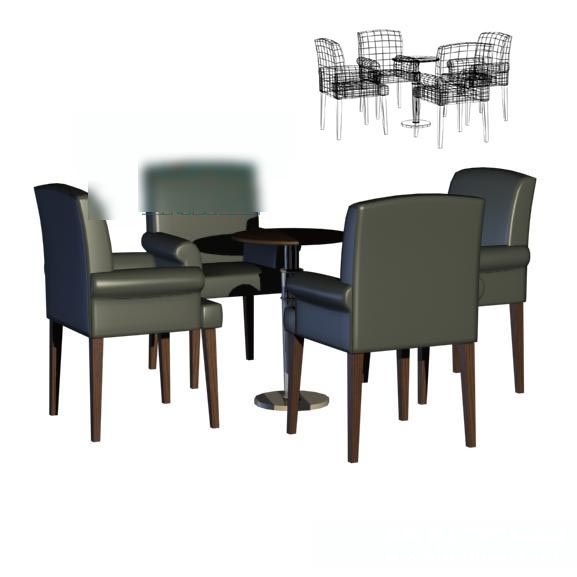 桌椅3d模型下载