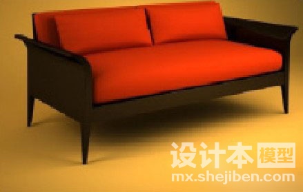 室内简易沙发3d模型下载