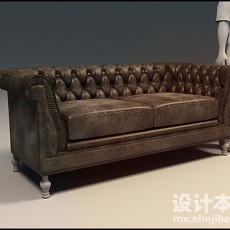 双人沙发3d模型下载