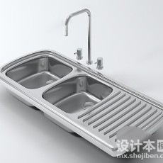 厨房洗菜池3d模型下载