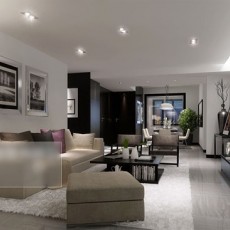 家装整体客厅3d模型下载