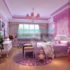 粉色卧室3d模型下载