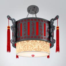 中式红色吊灯3d模型下载