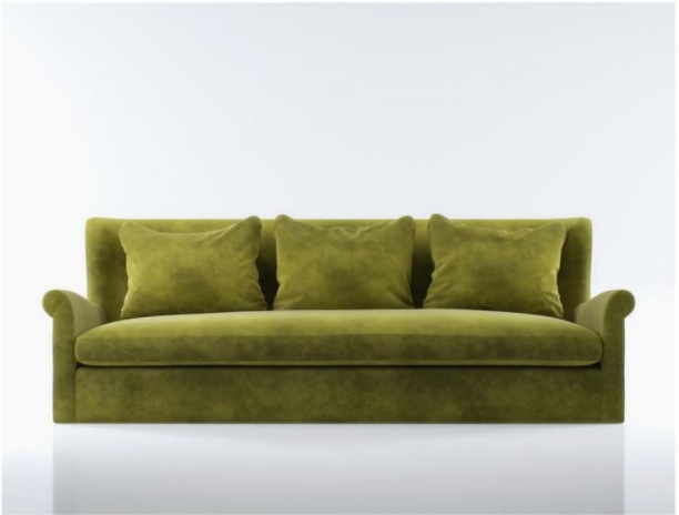 绿色沙发免费3d模型下载