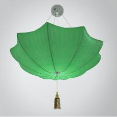 中式雨伞吊灯3d模型下载