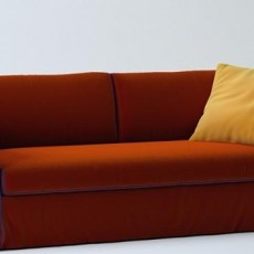 红色沙发图片3d模型下载