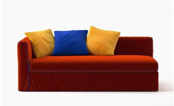 红色沙发三维模型下载