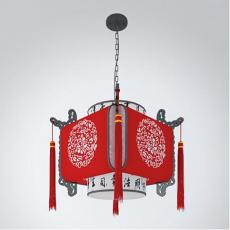 中式灯笼吊灯3d模型下载