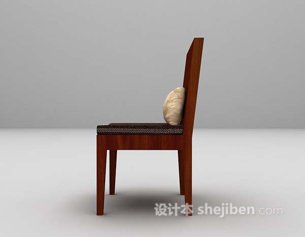 免费木质家居椅3d模型下载