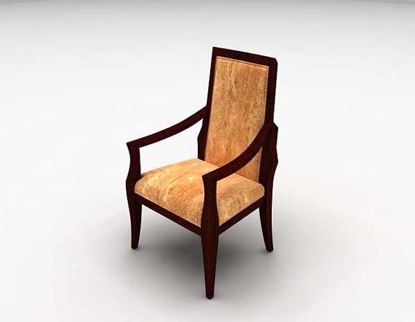 免费木质单椅3d模型下载