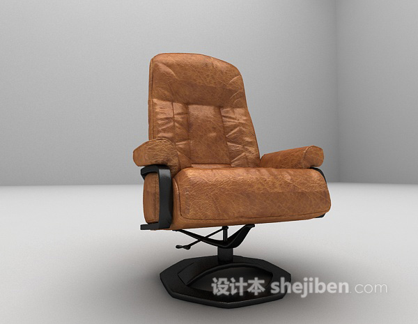 现代风格皮质老板椅3d模型下载