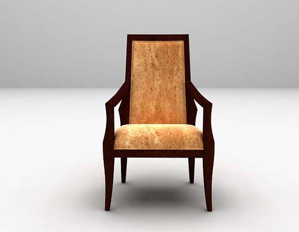 设计本木质单椅3d模型下载