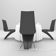 欧式小圆桌3d模型下载