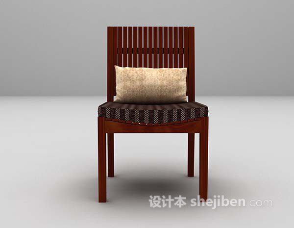 设计本木质家居椅3d模型下载