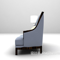 多人布艺沙发3d模型下载