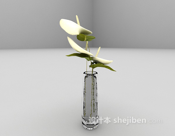现代风格花卉3d模型下载