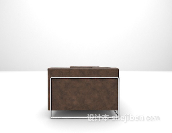设计本皮质沙发免费3d模型下载