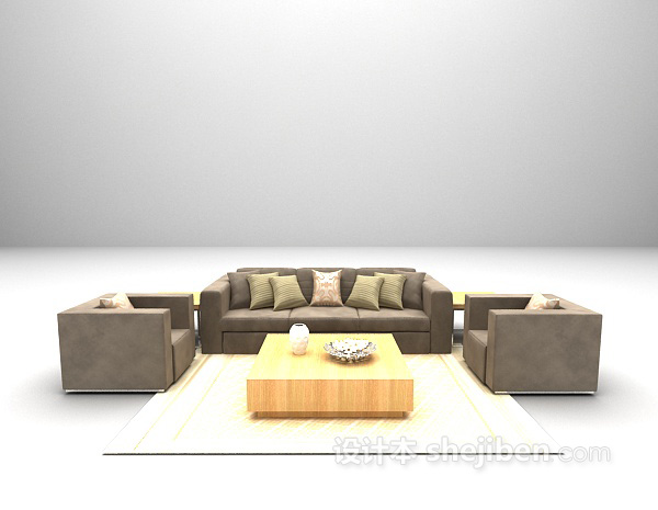 现代组合沙发大全3d模型下载