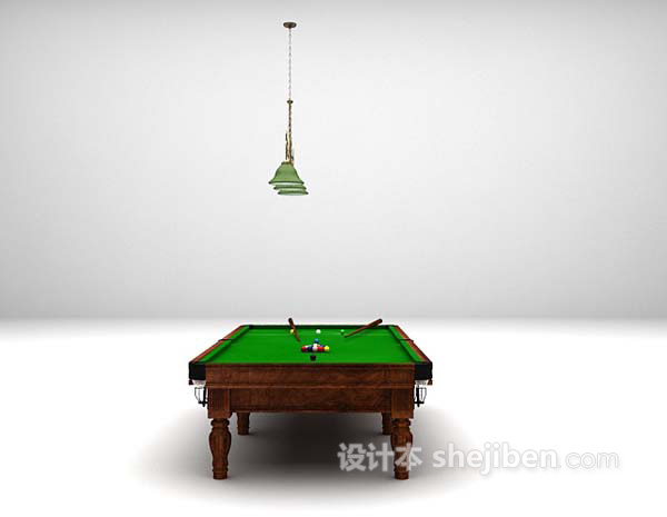 现代风格台球桌吊灯组合3d模型下载
