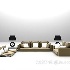 客厅沙发3d模型下载