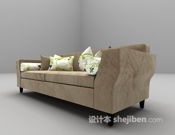 免费家庭沙发3d模型下载