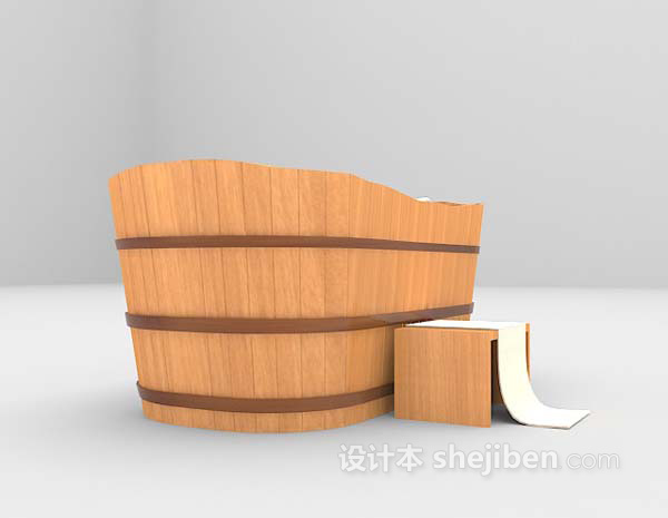 木质浴柜模型下载