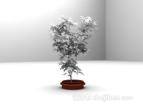 免费植物盆栽max3d模型下载