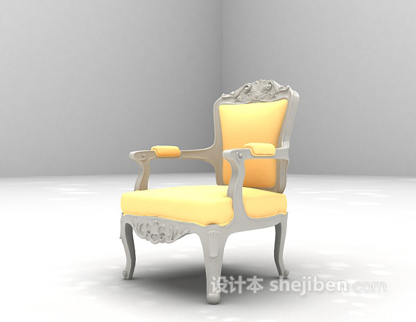 欧式风格休闲椅max3d模型下载