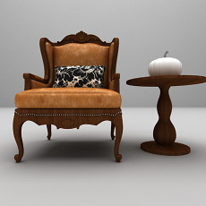 棕色皮质沙发大全3d模型下载