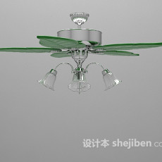 风扇吊灯3d模型下载