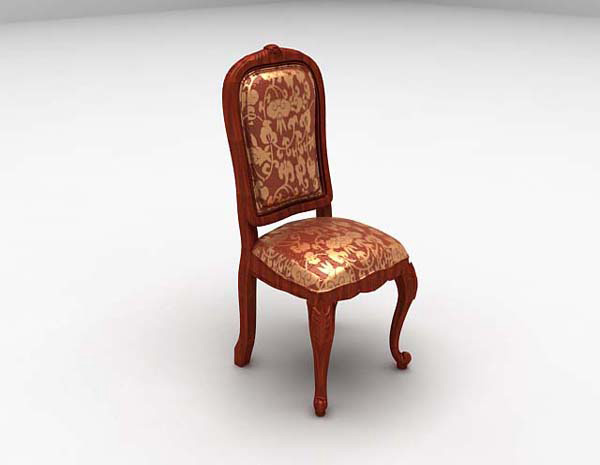 棕色家居椅3d模型欣赏