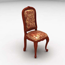 棕色家居椅欣赏3d模型下载