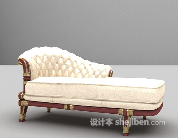 欧式风格欧式躺椅3d模型下载