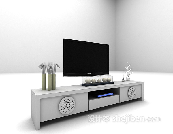 欧式风格欧式古典电视柜推荐3d模型下载